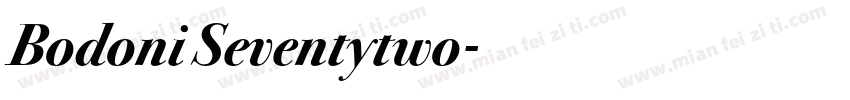 Bodoni Seventytwo字体转换